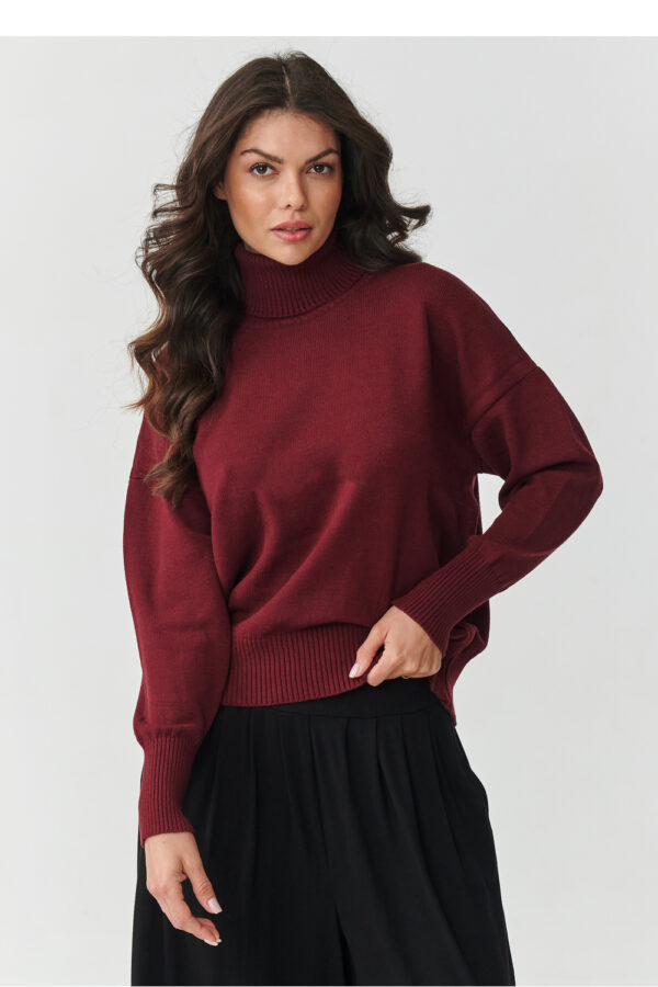 Turtleneck model 217397 Makadamia