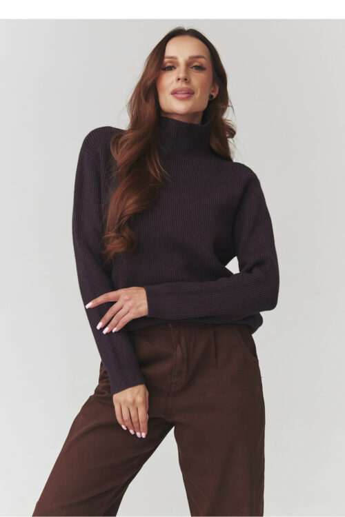 Turtleneck model 220773 Makadamia