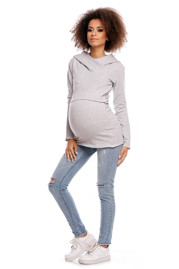 216273 Maternity sweatshirt model 84459 PeeKaBoo