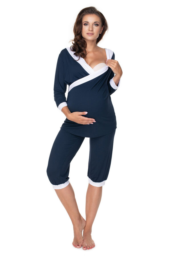 Pregnancy pajamas model 138236 PeeKaBoo