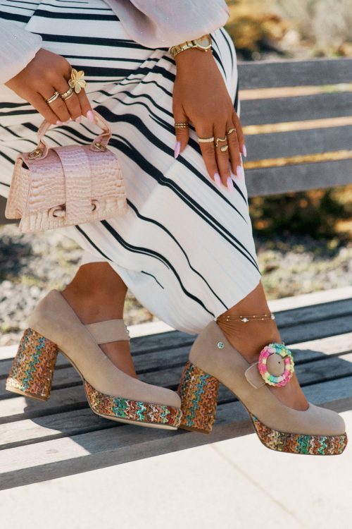 1077810 Block heel pumps model 212999 Step in style