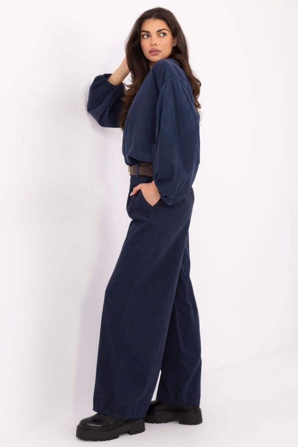 corduroy trousers model 220281 Italy Moda