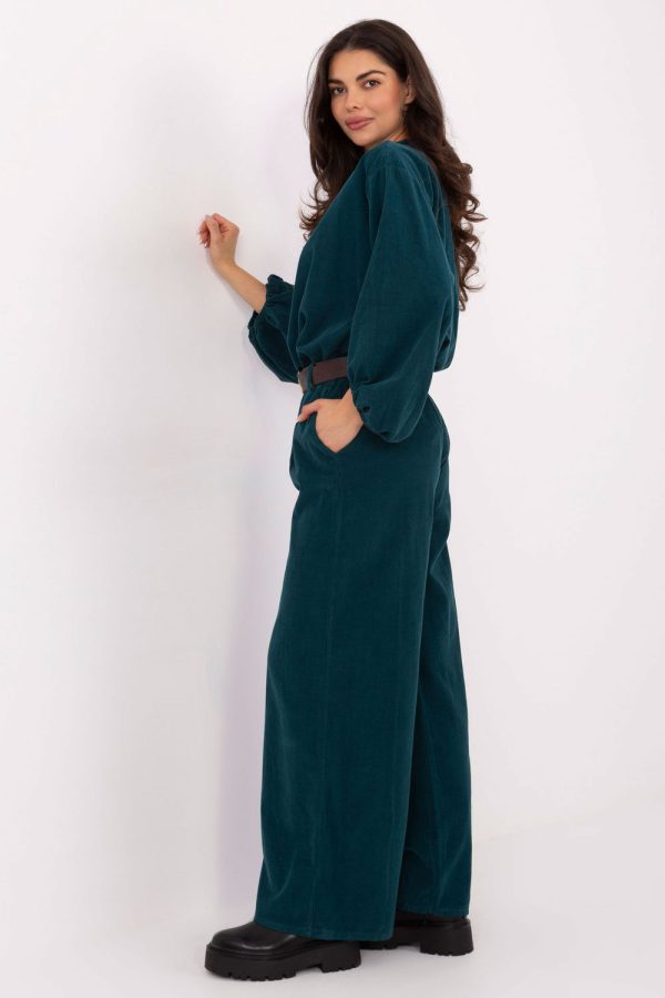 corduroy trousers model 220284 Italy Moda