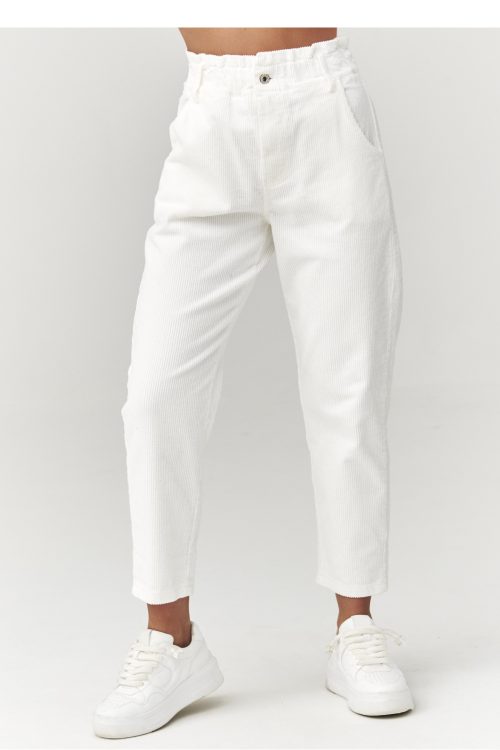 corduroy trousers model 223242 Makadamia