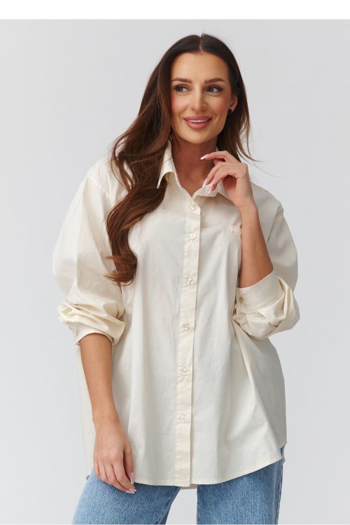 1113006 Long sleeve shirt model 224101 Makadamia