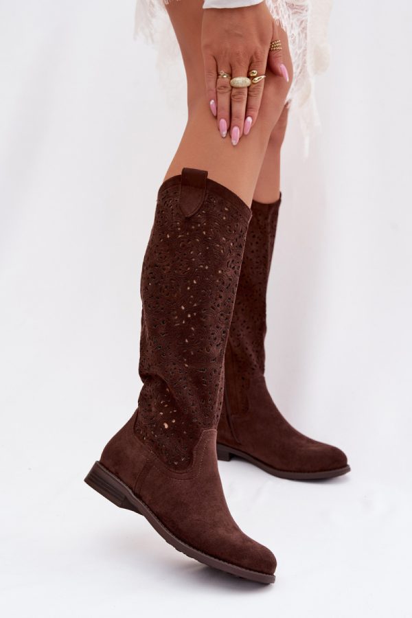 1114127 Open-work Boots model 224441 Step in style