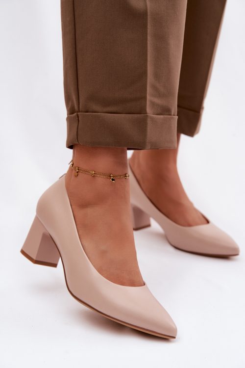 1122830 Block heel pumps model 227160 Step in style