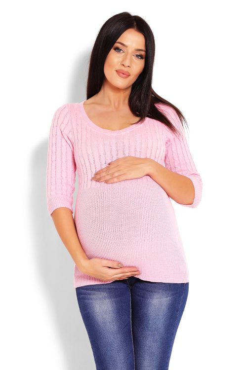 821435 Pregnancy sweater model 123420 PeeKaBoo