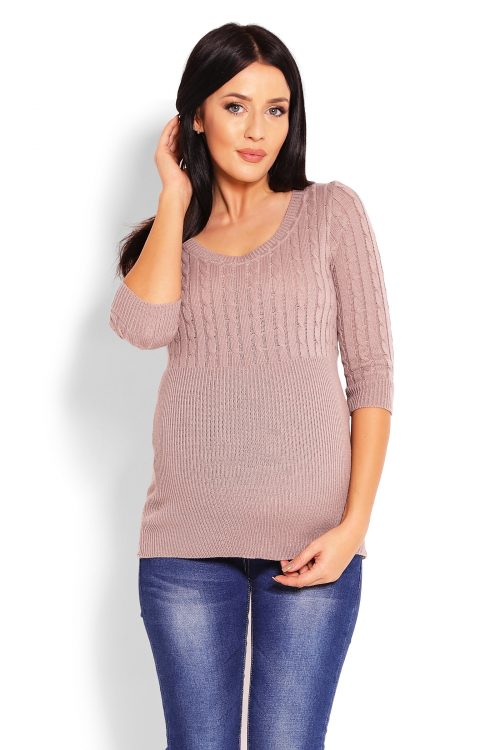 821444 Pregnancy sweater model 123423 PeeKaBoo