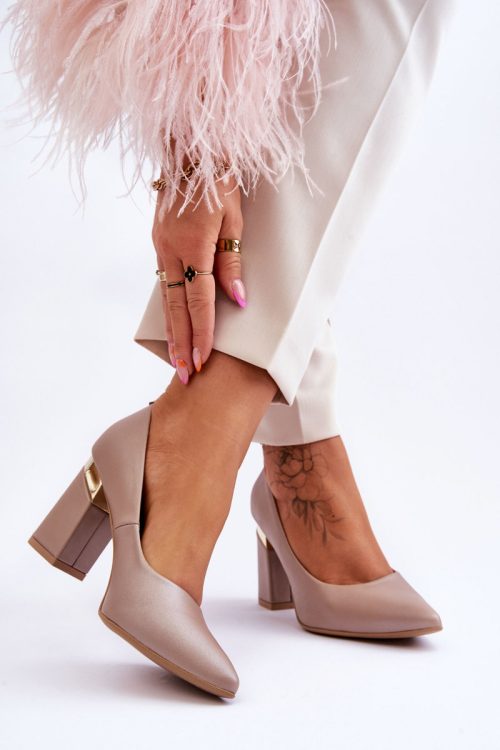 972200 Block heel pumps model 177681 Step in style
